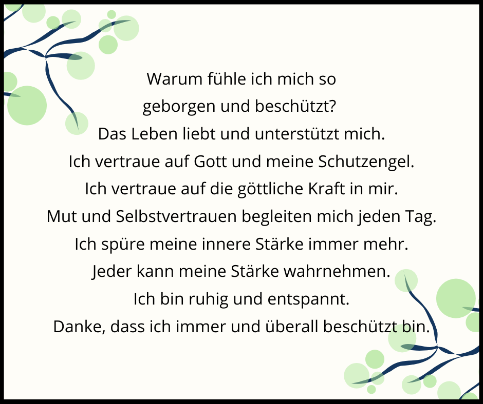 Believe Mind Beschützt und geborgen Audio Affirmation mit Theta Frequenz aus unserer Kollektion Angst