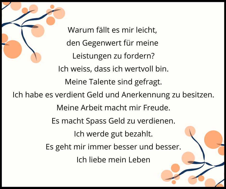 Believe Mind Meine Arbeit wird gut bezahlt Audio Affirmation mit Theta Frequenz aus unserer Kollektion Geld / Erfolg