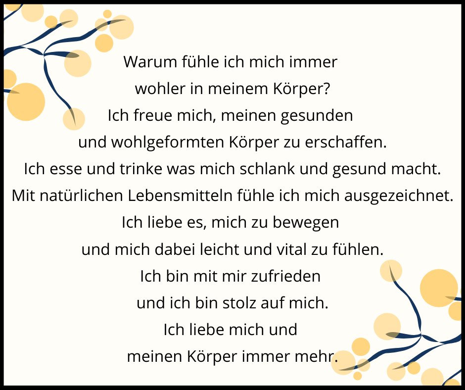 Believe Mind Wunschgewicht Audio Affirmation mit Theta Frequenz aus unserer Kollektion Gesundheit
